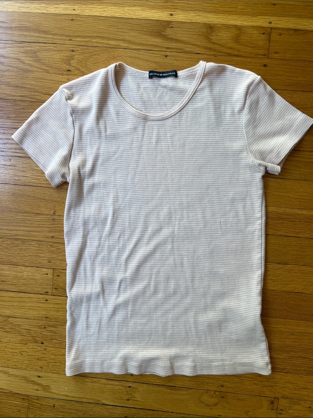 Brandy Ribbed Short Sleeve Tee